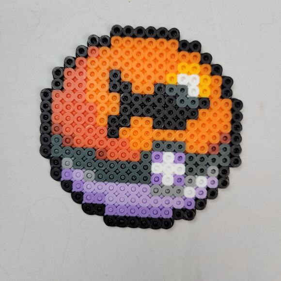 Fishing Pokeball Perler Bead Pixel Art - Picture 2 of 2
